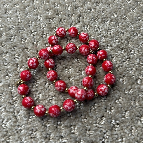 NIB Talbot’s Red Beeaded Bracelets - Picture 3 of 3